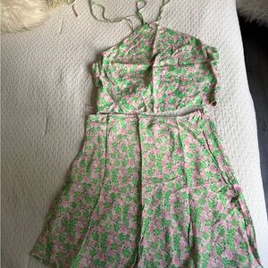 Zara Floral Halter Top and Skirt Set